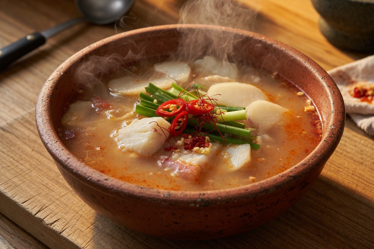 대구탕 | 추운 계절에 잡히는 대구로 끓이는 겨울 국물이에요
